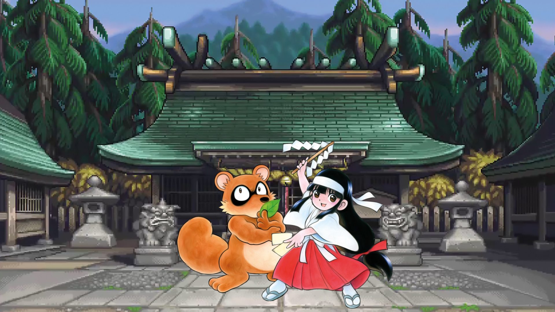 Pocky & Rocky Reshrined - PS4 - Version Japonaise Multilingue (ENG/FR/DE/KR) - NEUF