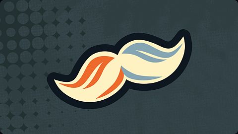 Fan des moustaches dorées