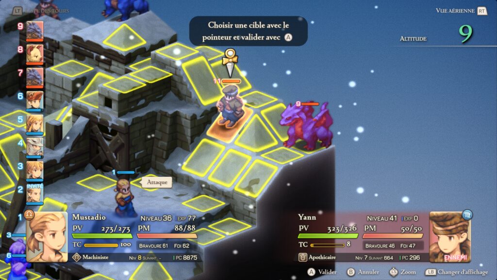 Scene de combat de Final Fantasy Tactics The Ivalice Chronicles