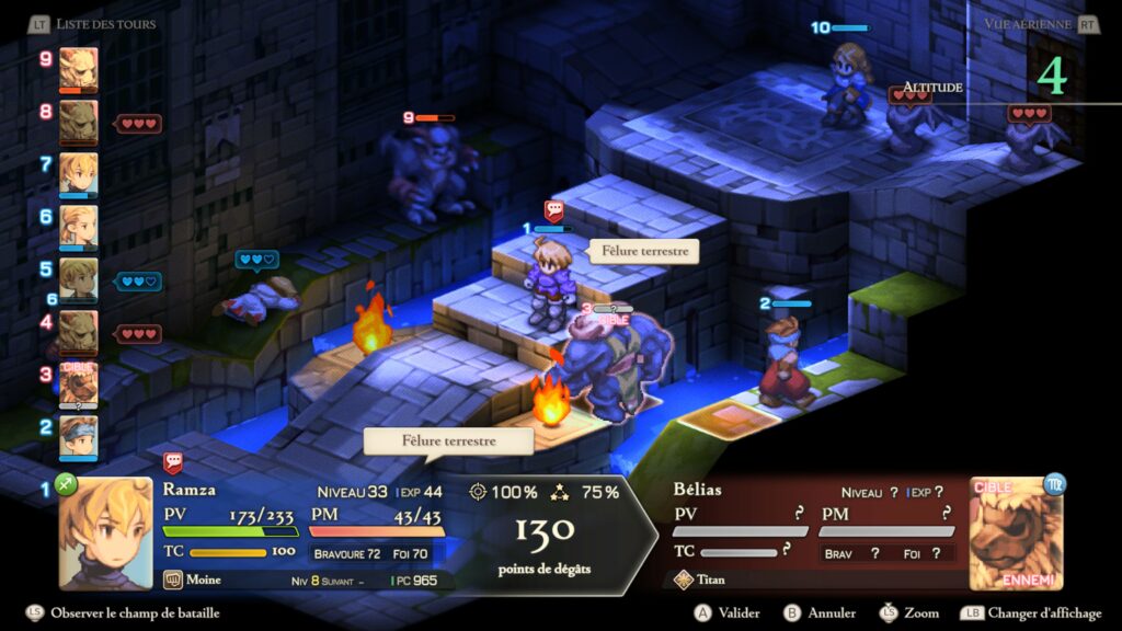 Combat de boss de Final Fantasy Tactics