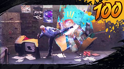 100 objets détruits