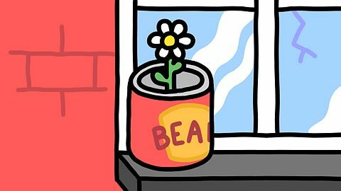 Les beans sont sur le rebord de la fenêtre !