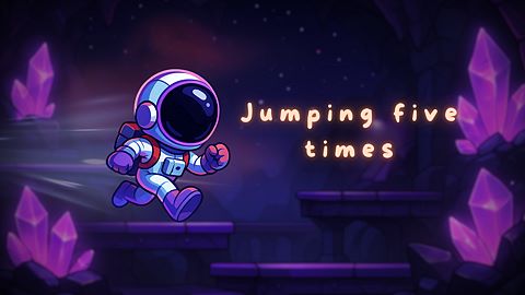 Jumping five times