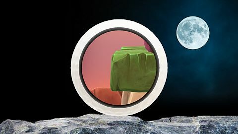 En haut des escaliers