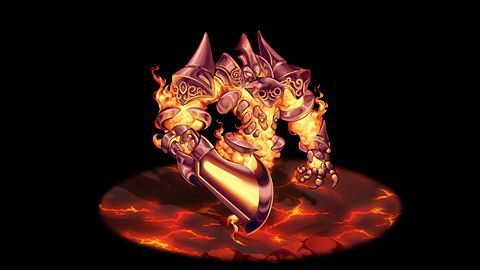 光明の騎士団、地獄の火山