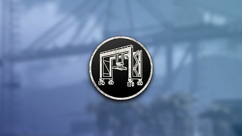 Premier portique sur pneus