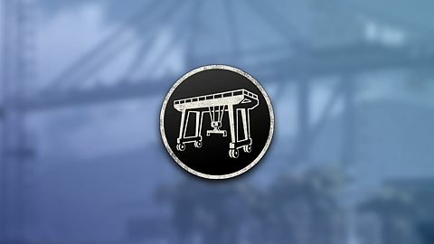 Premier portique sur rails