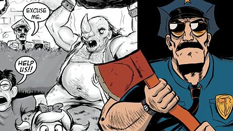 How would you blow up an evil rhino man?