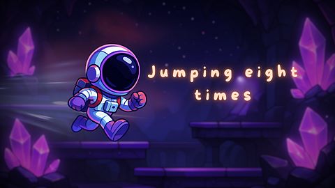 Jumping eight times