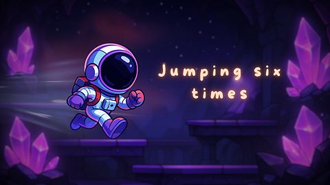 Jumping six times